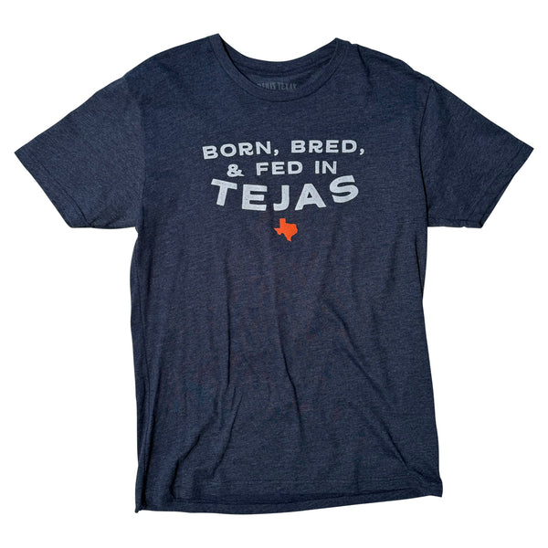 Born, Bred & Fed En Tejas T-Shirt - Midnight Navy