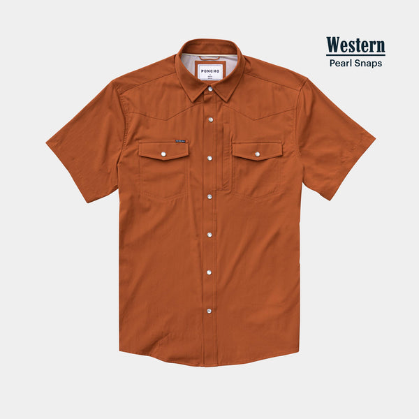 The 1969 Western Short Sleeve - Burnt Orange The 1969 Western Short Sleeve - Burnt Orange