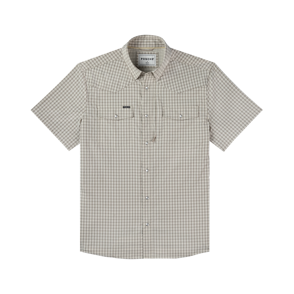 The Childress Western Short Sleeve - Brown/Tan/Gray Plaid The Childress Western Short Sleeve - Brown/Tan/Gray Plaid
