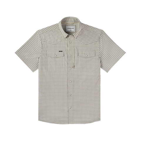 The Childress Western Short Sleeve - Brown/Tan/Gray Plaid