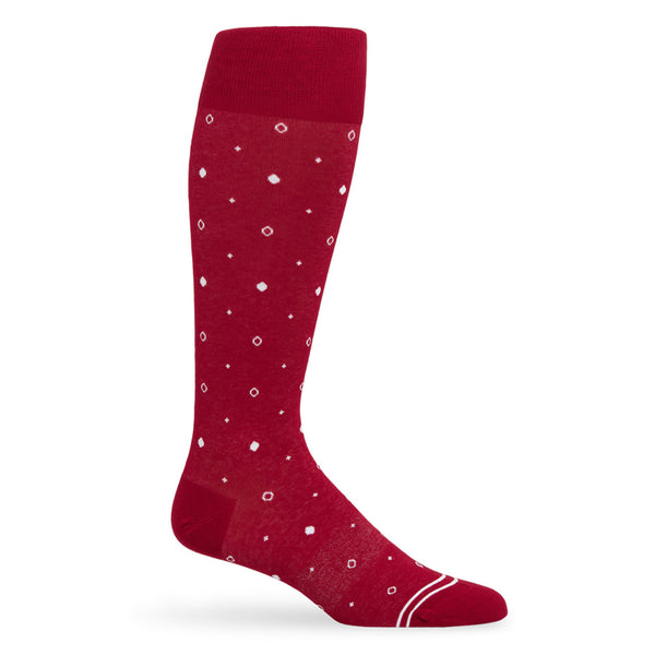 Cardinal Mixed Dot Dress Socks