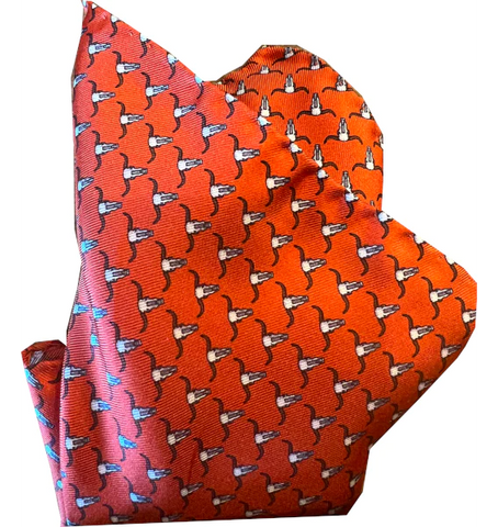 Grab 'Em by the Horns Tie (Orange)