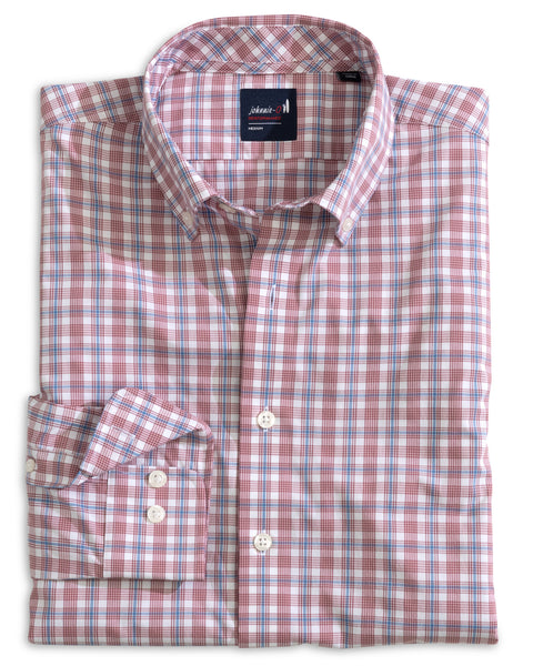 Brantley Button Down - Malibu Red