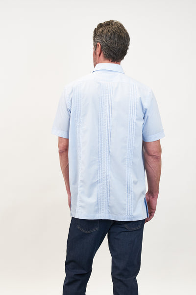 Monterey Classic Guayabera - Lagoon Blue / Slate