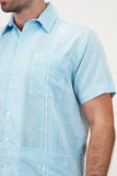 Playa del Carmen Classic Guayabera - Blue