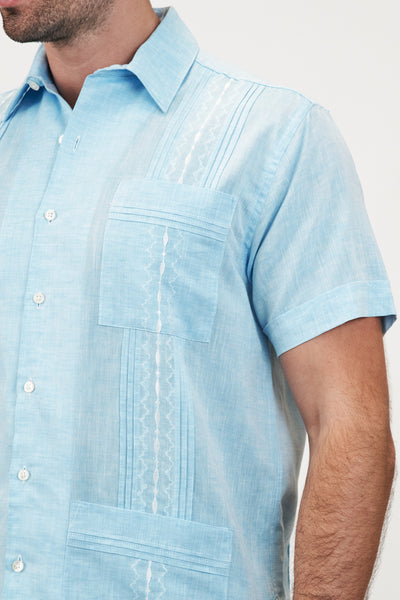 Playa del Carmen Classic Guayabera - Blue