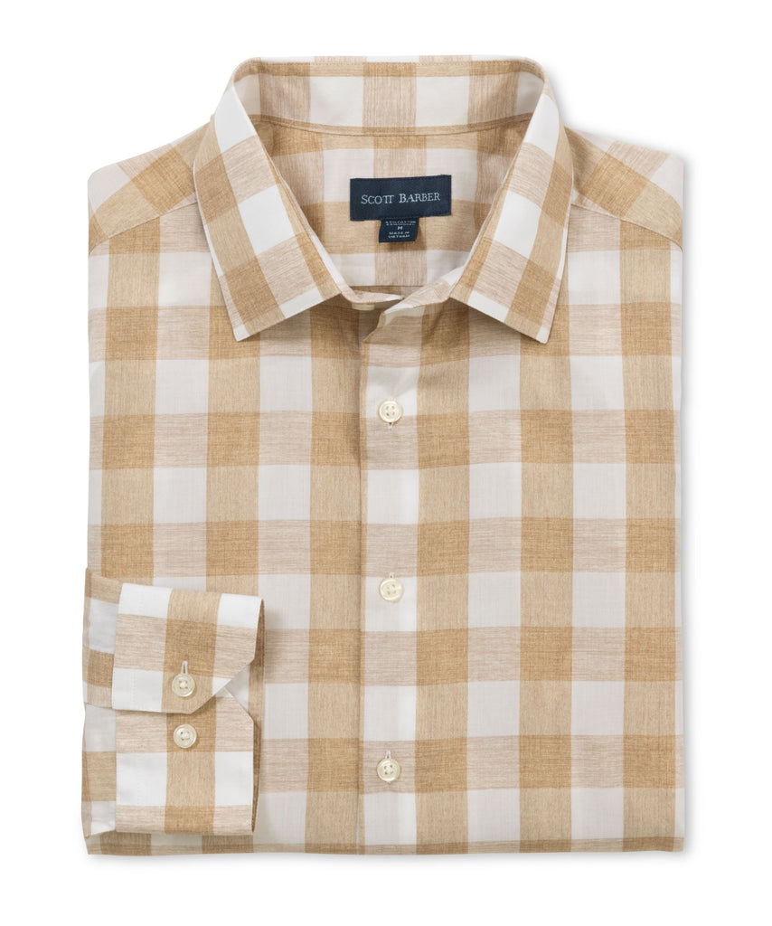 Riviera Poplin Buffalo Plaid - Khaki Riviera Poplin Buffalo Plaid - Khaki