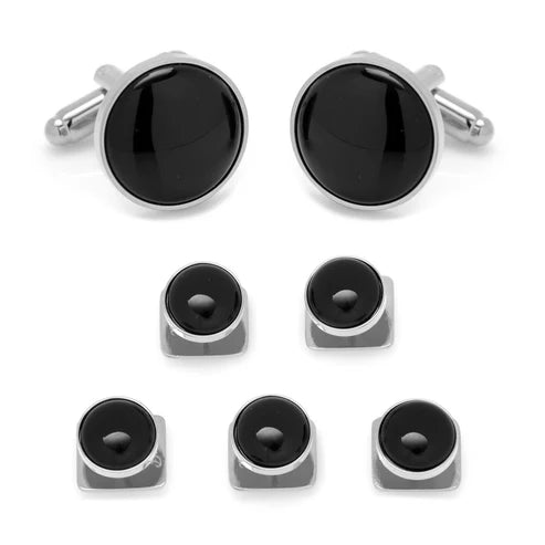 Silver and Onyx Stud Set Silver and Onyx Stud Set