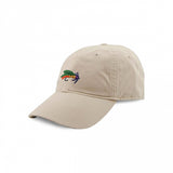 Fishing Fly Needlepoint Hat - Stone