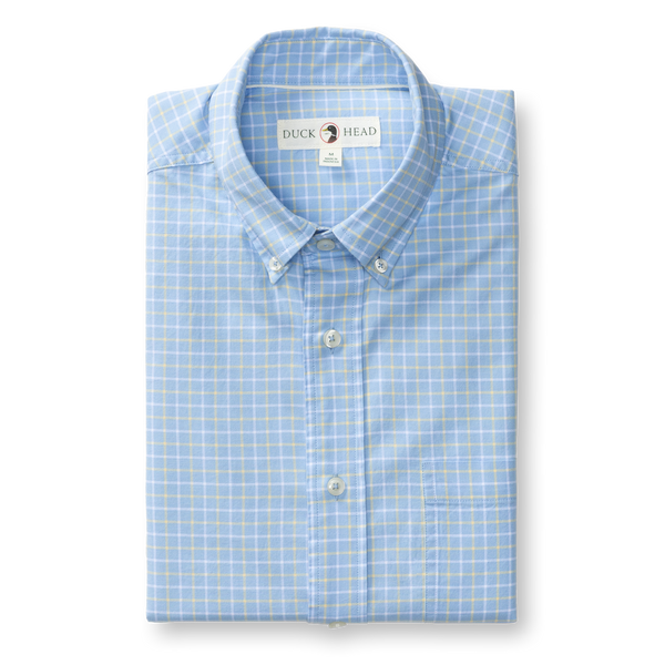 Kline Cotton Oxford Sport Shirt - Serenity Blue