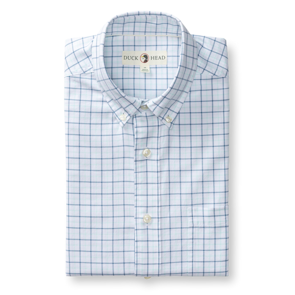 Kline Cotton Oxford Sport Shirt - Sunwashed Blue