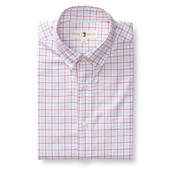 Kline Cotton Oxford Sport Shirt - Rosewood