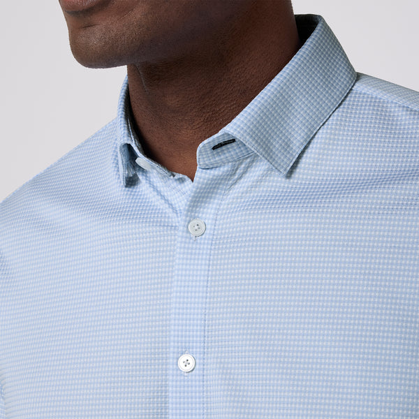 Halyard Button Down Shirt - Cloud Blue Peter Gingham