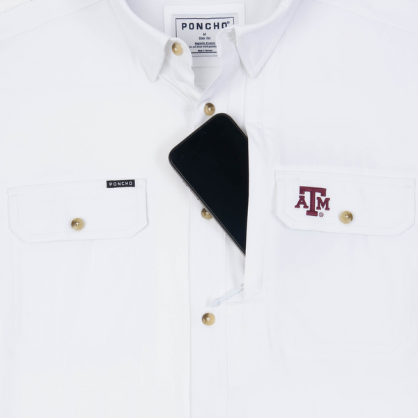 The Reveille Original Short Sleeve - White A&M Logo