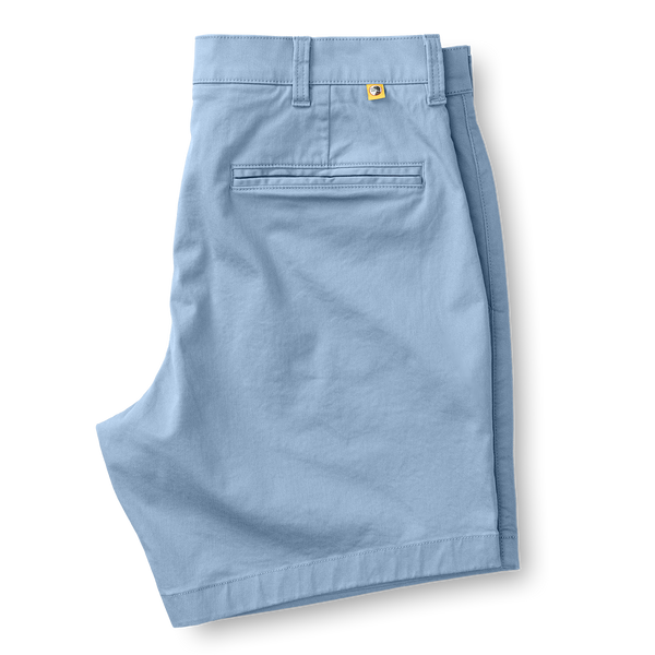 7in Gold School Short - Chambray Blue