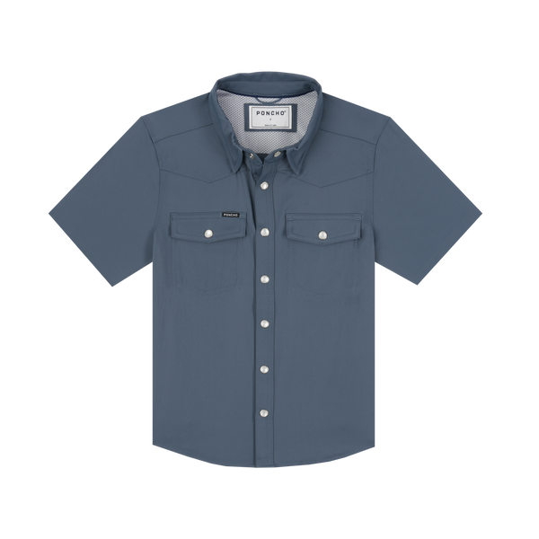 Youth Sardine Western Short Sleeve - Slate Blue