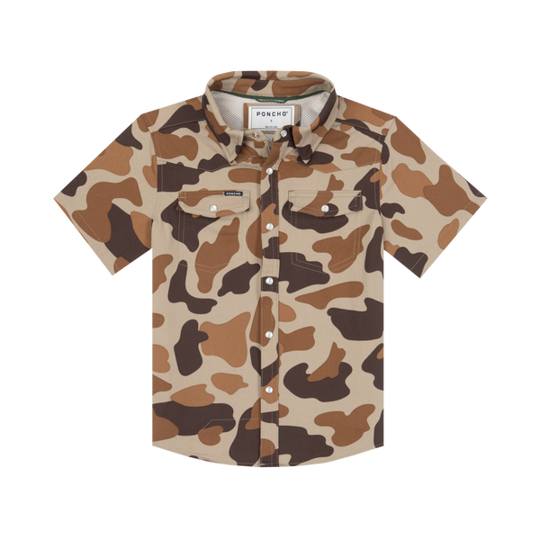 Youth Wingman Western Short Sleeve - Duck Camo