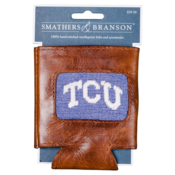 Smathers & Branson TCU Needlepoint Can Cooler