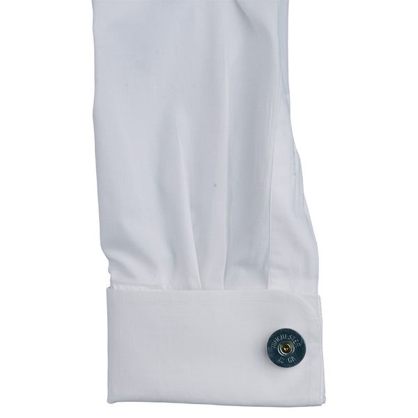 Nickel 12 Gauge Shotgun Shell Cufflinks