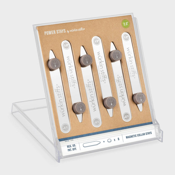 2.5" Power Stays Magnetic Collar Stays - 3 Pair - INACTIVE