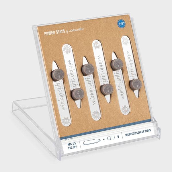 2.0" Power Stays Magnetic Collar Stays - 3 Pair