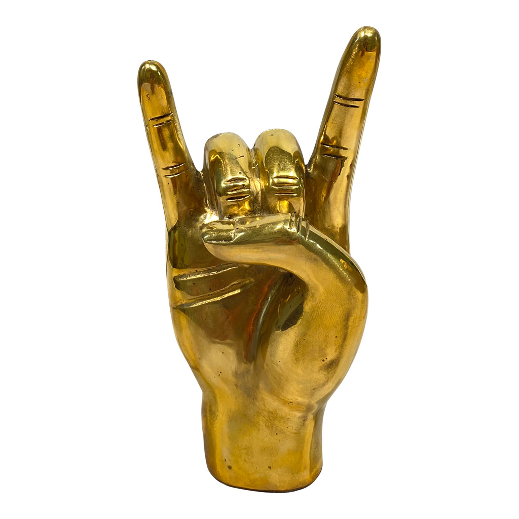 Hook 'Em Brass Sculptural Object Hook