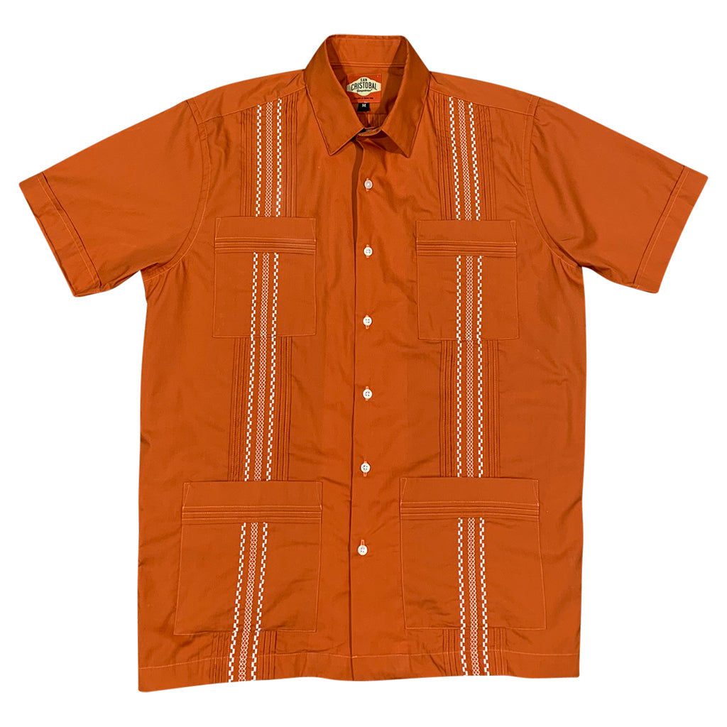 Longhorn Game Day Guayabera Longhorn_Game_Day_Guayabera_Mens_Mexican_Shirt_for_Men