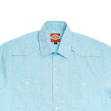 El_Guapo_Guayabera_Teal_Linen_Mexican_Shirt_for_Men