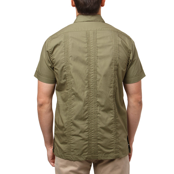 Hunting_Hemingway_Guayabera_Olive_Mexican_Shirt_for_Men