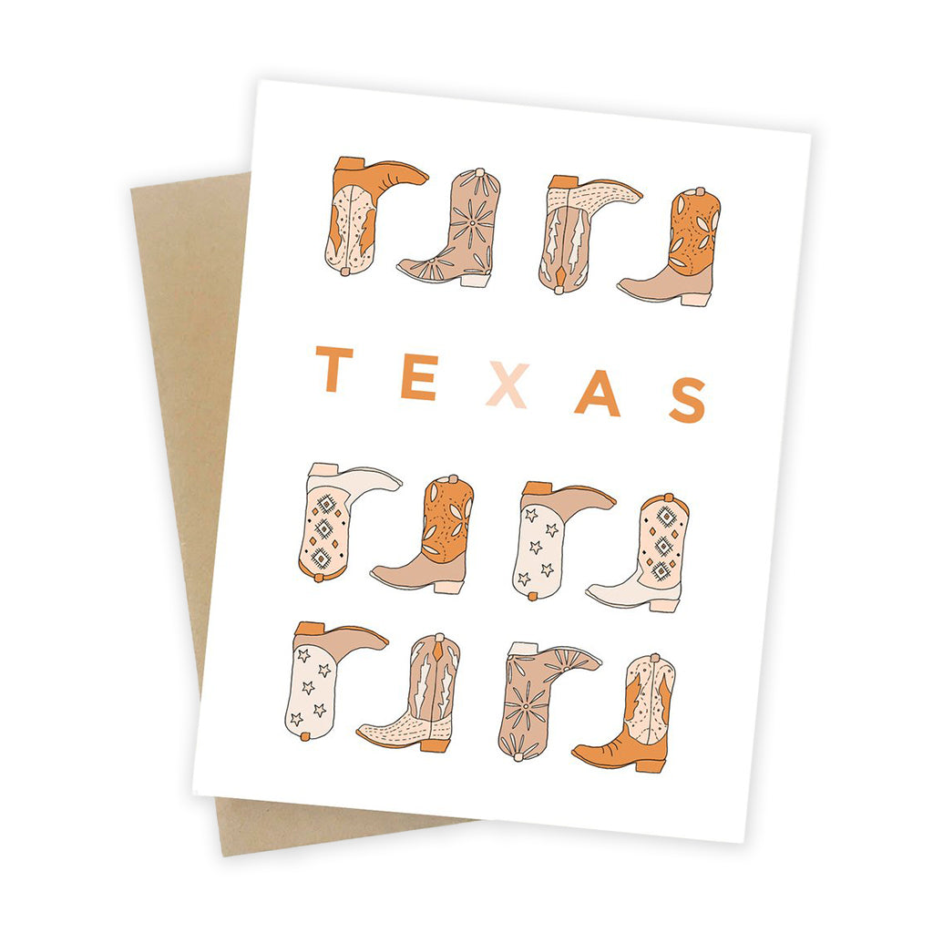 Texas Boots Card Texas Boots Card