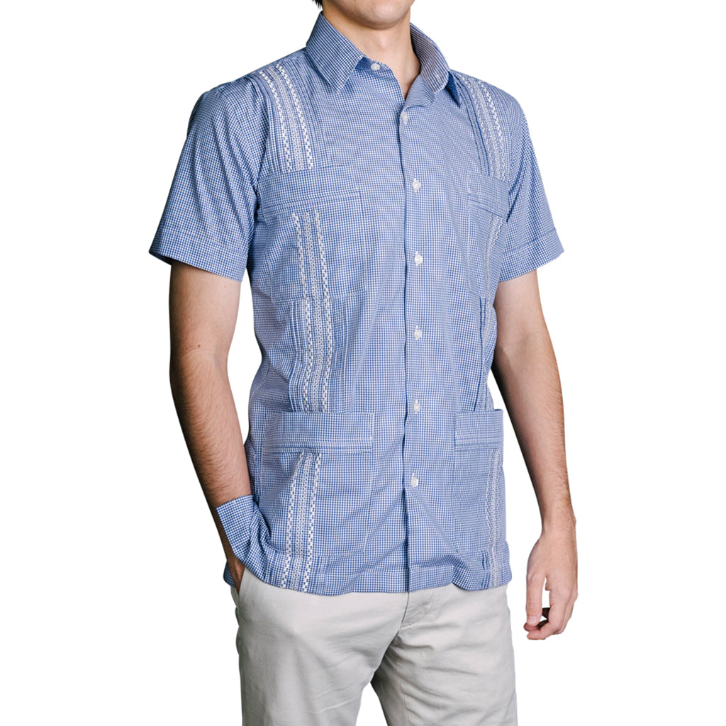Monterey Classic Guayabera - Royal Monterey_Hemingway_Guayabera_Royal_Mexican_Shirt_for_Men
