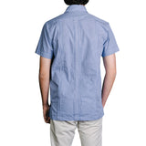 Monterey Hemingway Guayabera Shirt, Mexican Shirt for Men- Royal 3