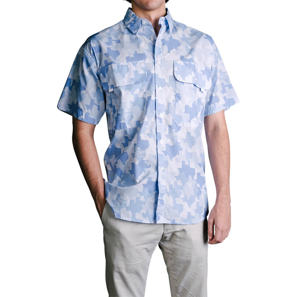 Old Tejas Camo Field Shirt - Blue