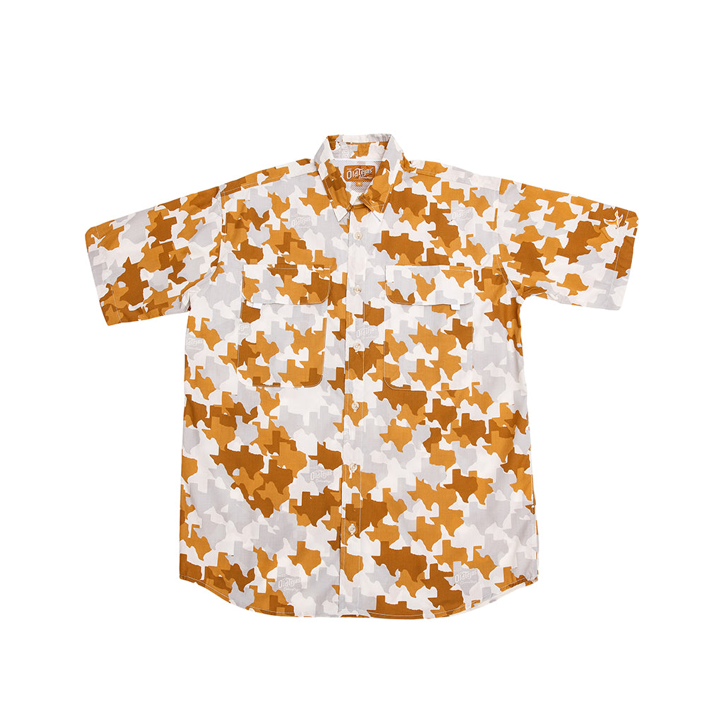 Old Tejas Camo Field Shirt - Burnt Orange Old_Tejas_Camo_Filed_Shirt_Burnt_Orange