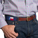 Texas Flag Needlepoint Belt