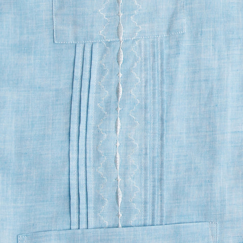 Playa del Carmen Classic Guayabera - Blue