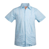 Playa_del_Carmen_Hemingway_Guayabera_Blue_Mexican_Shirt_for_Men