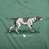 Pointer_Hunting_Dog_Pocket_TShirt_Pine