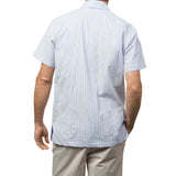Charleston Hemingway Guayabera Shirt, Mexican Shirt for Men - Blue 4
