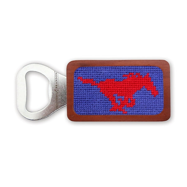 SMU Needlepoint Bottle Opener SMU Needlepoint Bottle Opener