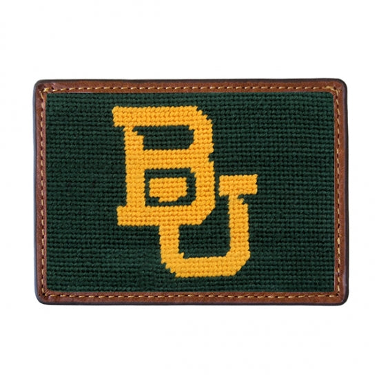 Baylor University Needlepoint Card Wallet Baylor University Needlepoint Card Wallet