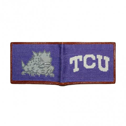 TCU Needlepoint Bi-Fold Wallet