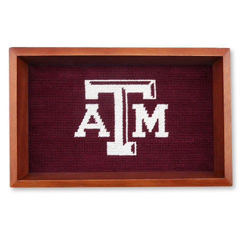 Texas A&M Needlepoint Valet Tray