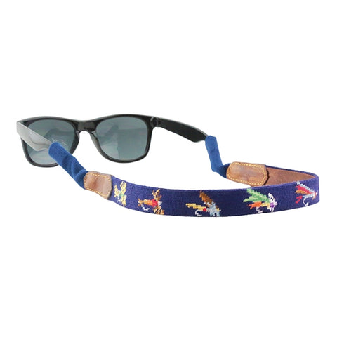 Crossed Clubs Needlepoint Sunglass Straps