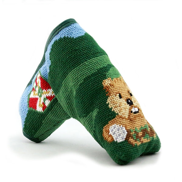 Gopher Golf Needlepoint Putter Headcover Smathers_and_Branson_Gopher_Golf_Needlepoint_Putter_Headcover
