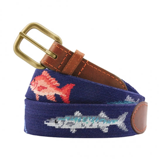 Gulf Coast Fish Needlepoint Belt Smathers_and_Branson_Gulf_Coast_Fish_Needlepoint_Belt