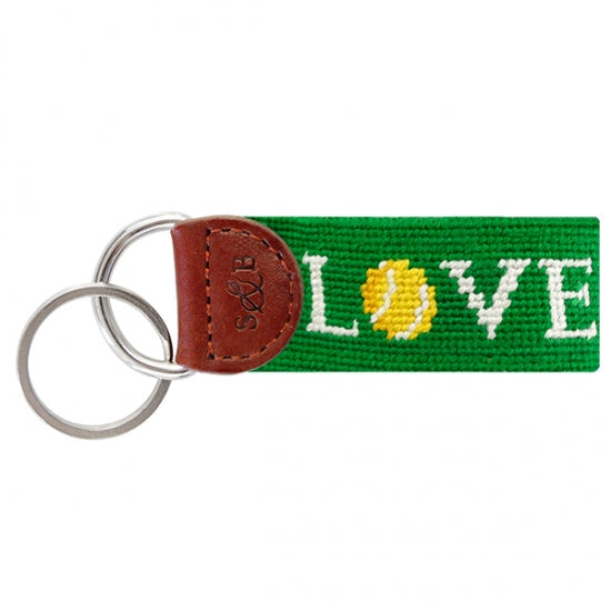 Love All Needlepoint Key Fob Smathers_and_Branson_Love_All_Needlepoint_Key_Fob