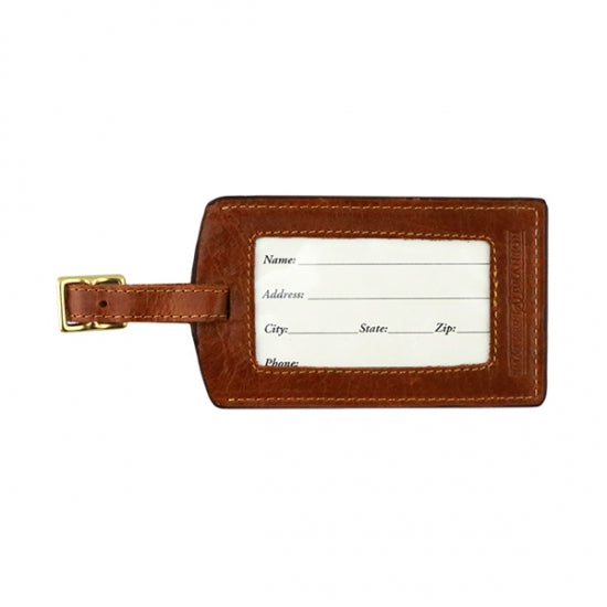 Navy Camo Needlepoint Luggage Tag