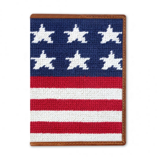 Old Glory Needlepoint Passport Case Old Glory Needlepoint Passport Case