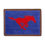 Smathers and Branson SMU Needlepoint Card Wallet